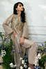Pakistani Golden Hand-Embroidered Pure Tissue Jacket & Pants (2-Piece) - Image 9