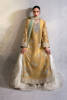 Pakistani Bright Gold Embellished Pure Tissue Kameez (3-Piece) - Image 2