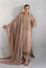 Pakistani Rose Gold Zardozi Raw Silk Salwar Kameez (3-Piece) - Image 2