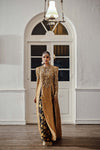 Gold Zardozi Silk Lamé Kameez with Jamawar Pajama (2-Piece) - Image 1