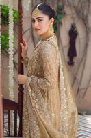 Golden Handworked Tissue Salwar Kameez (3-Piece) - Image 5