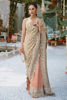 Gold Embroidered Tissue Bridal Saree (2-Piece) - Image 2