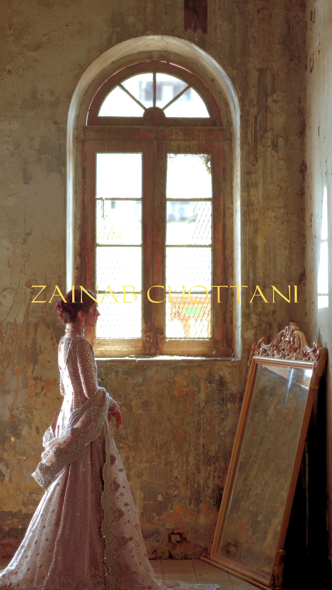 Champagne Gold Hand-Embellished Brocade Sharara (3-Piece) - Image 13