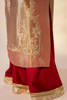 Pakistani Copper & Rose Gold Embroidered Pure Tissue Sharara (3-Piece) - Image 17