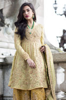 Golden Zardozi Shubnam Cotton Sharara (3-Piece) - Image 5