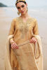 Gold Dabka & Bekti Tissue Sharara (3-Piece) - Image 5