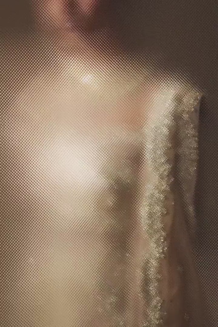 Pakistani Gold Zardozi Tissue Bridal Sharara (3-Piece) - Image 5