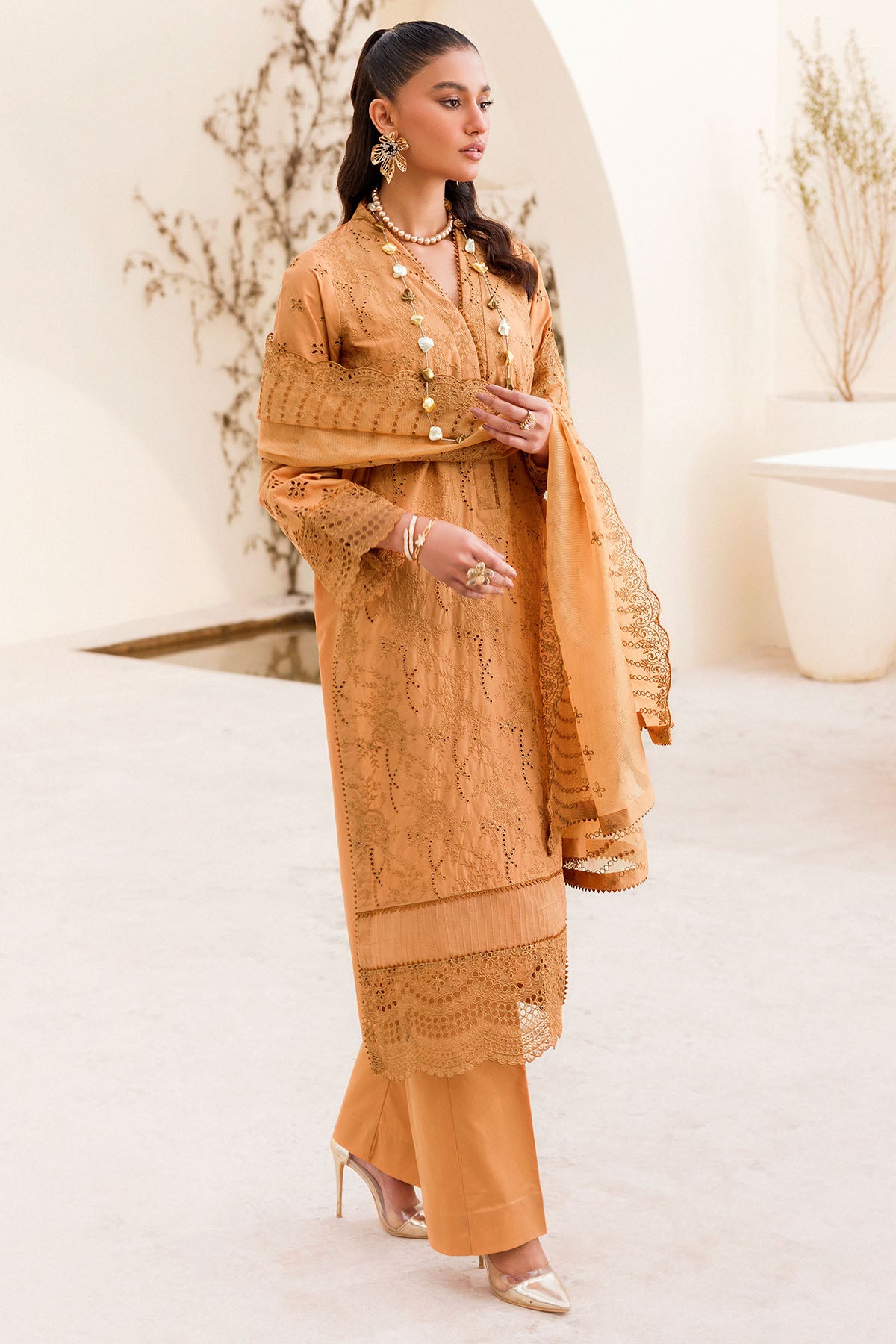 Amber Schiffli Embroidered Cambric 3-Piece Suit - Image 3