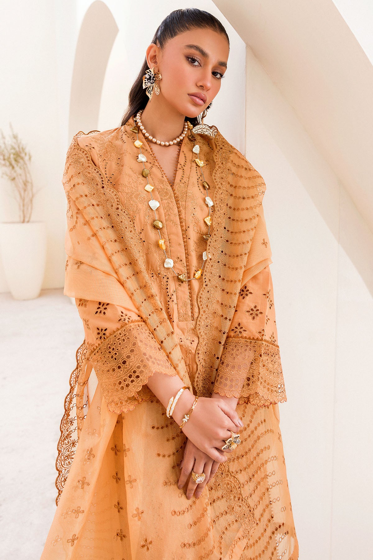 Amber Schiffli Embroidered Cambric 3-Piece Suit - Image 5