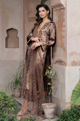 Bronze Hand-Embellished Silk Salwar Kameez (3-Piece) - Image 6
