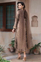 Bronze Hand-Embellished Silk Salwar Kameez (3-Piece) - Image 7
