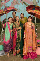 Marigold Kamdani Silk-Blend Sharara (3-Piece) - Image 5