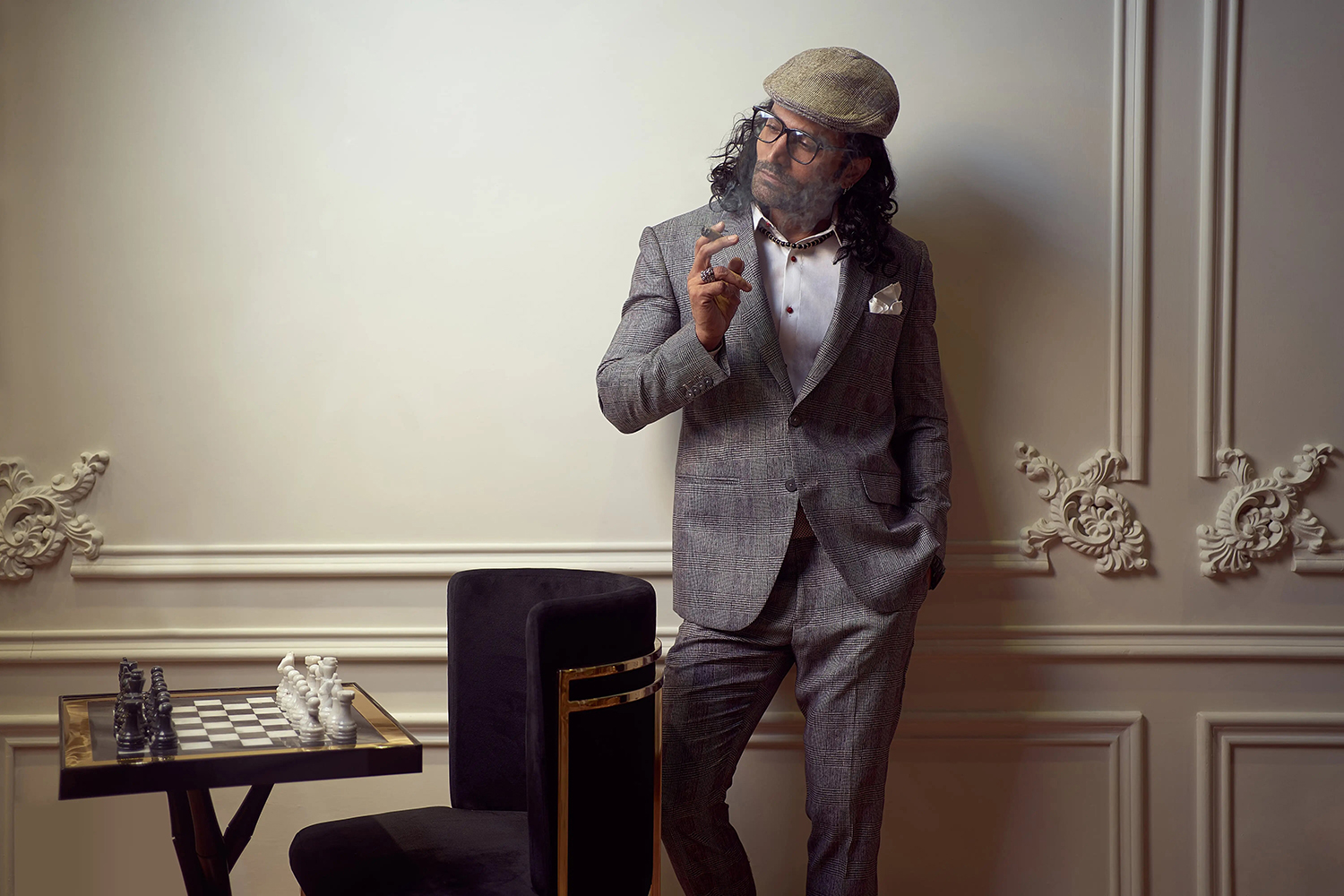 Charcoal Grey Pinstripe Wool Blend Suit (2-Piece) - Image 2