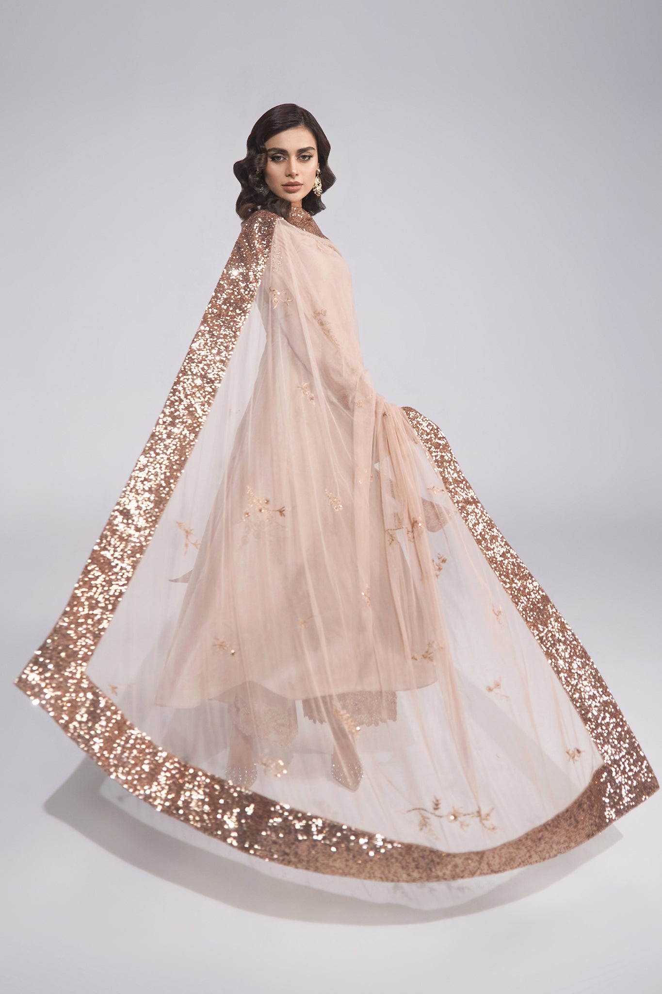 Mouse Zardozi Silk Kalidar Dress (3-Piece) - Image 3