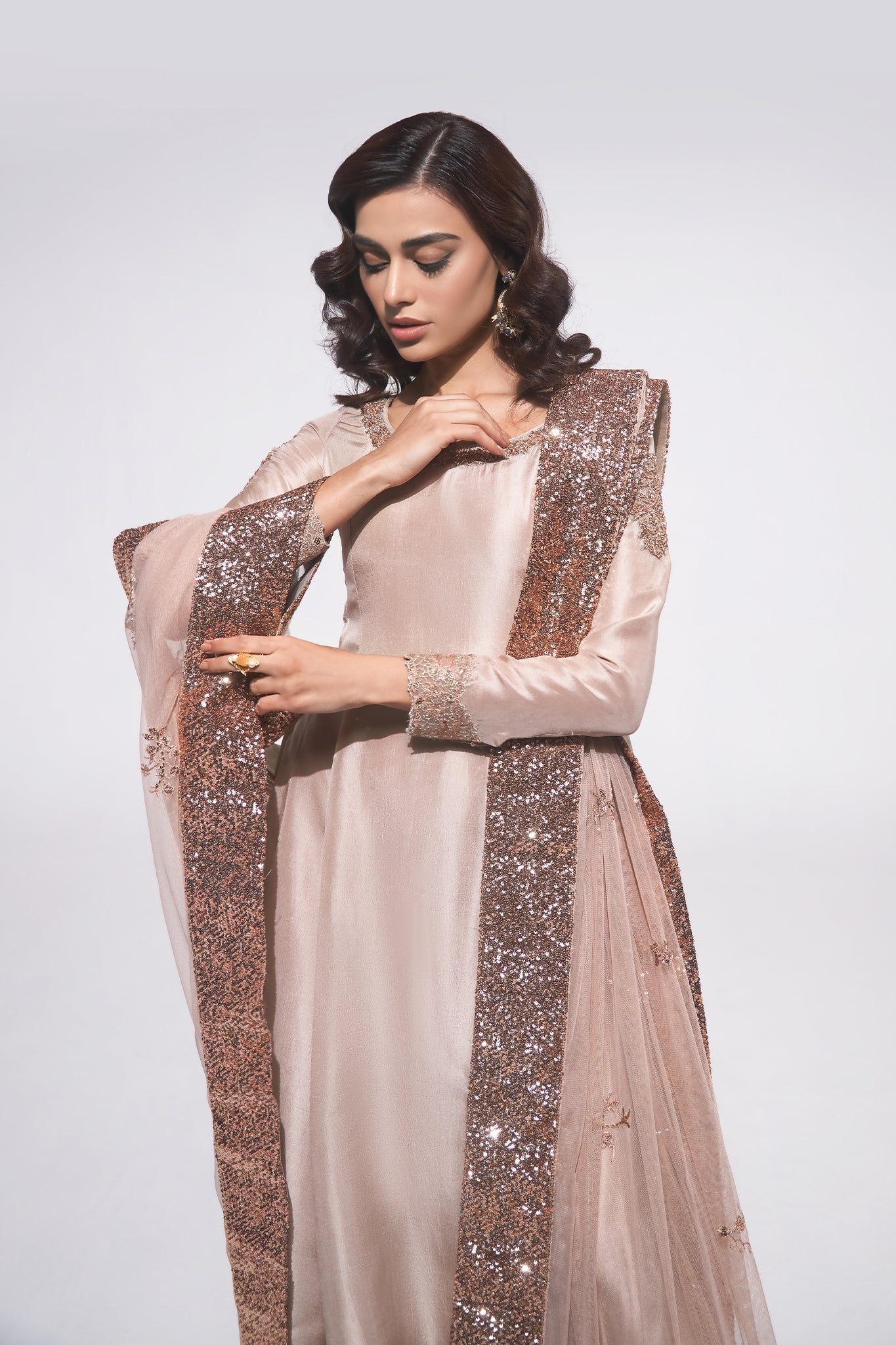Mouse Zardozi Silk Kalidar Dress (3-Piece) - Image 8