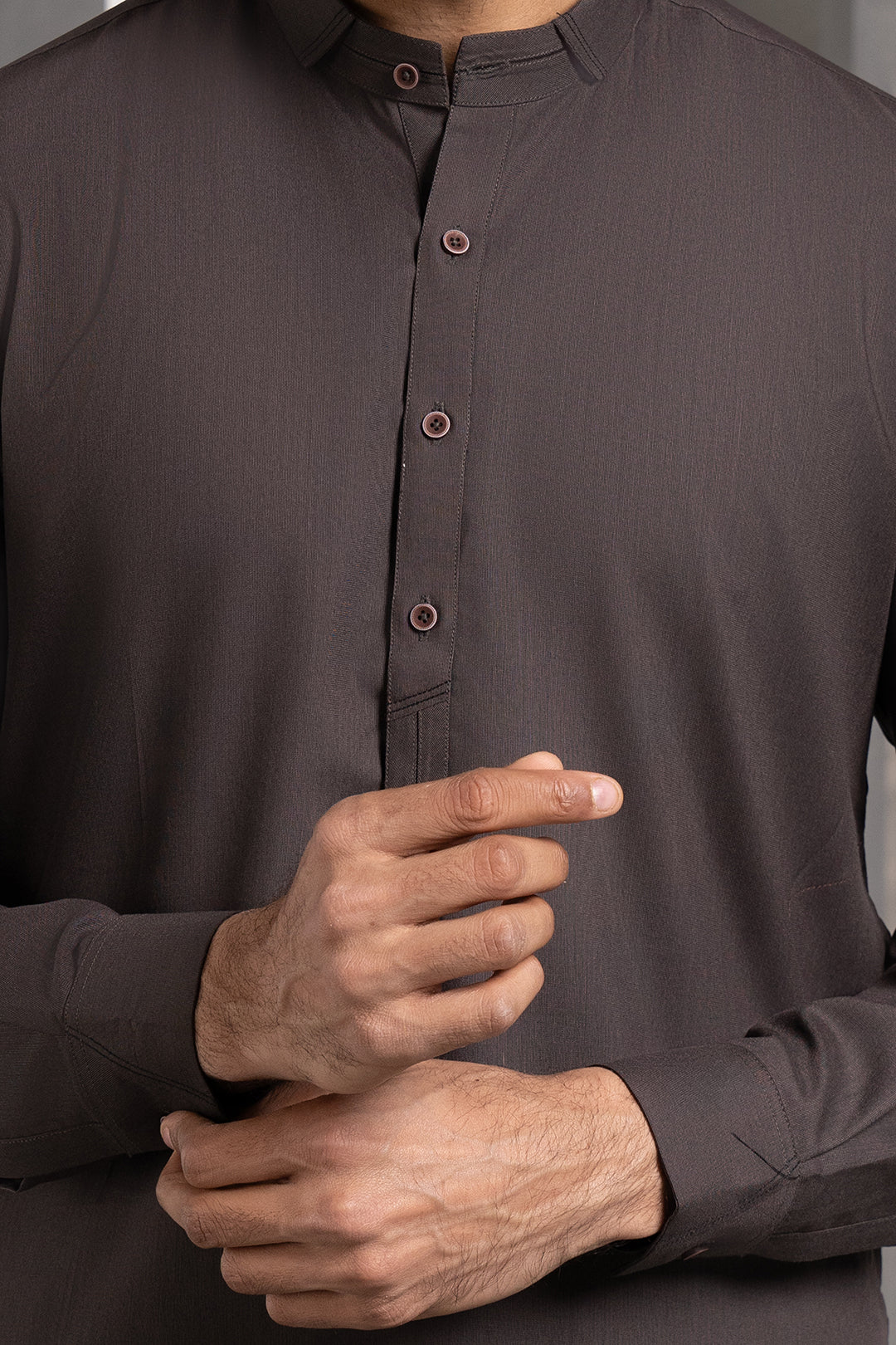 Charcoal Jade PV Textured Shalwar Kameez (2-Piece) - Image 5