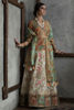 Green Zardozi Resham Raw Silk Angrakha (2-Piece) - Image 4