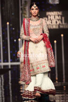 Mint Green Embroidered Silk-Blend Gharara (3-Piece) - Image 6