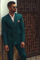 Myrtle Green Running Stitch Groom Valima Suit (2-Piece) - Image 2