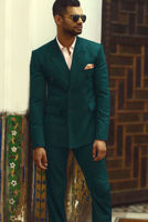 Myrtle Green Running Stitch Groom Valima Suit (2-Piece) - Image 3