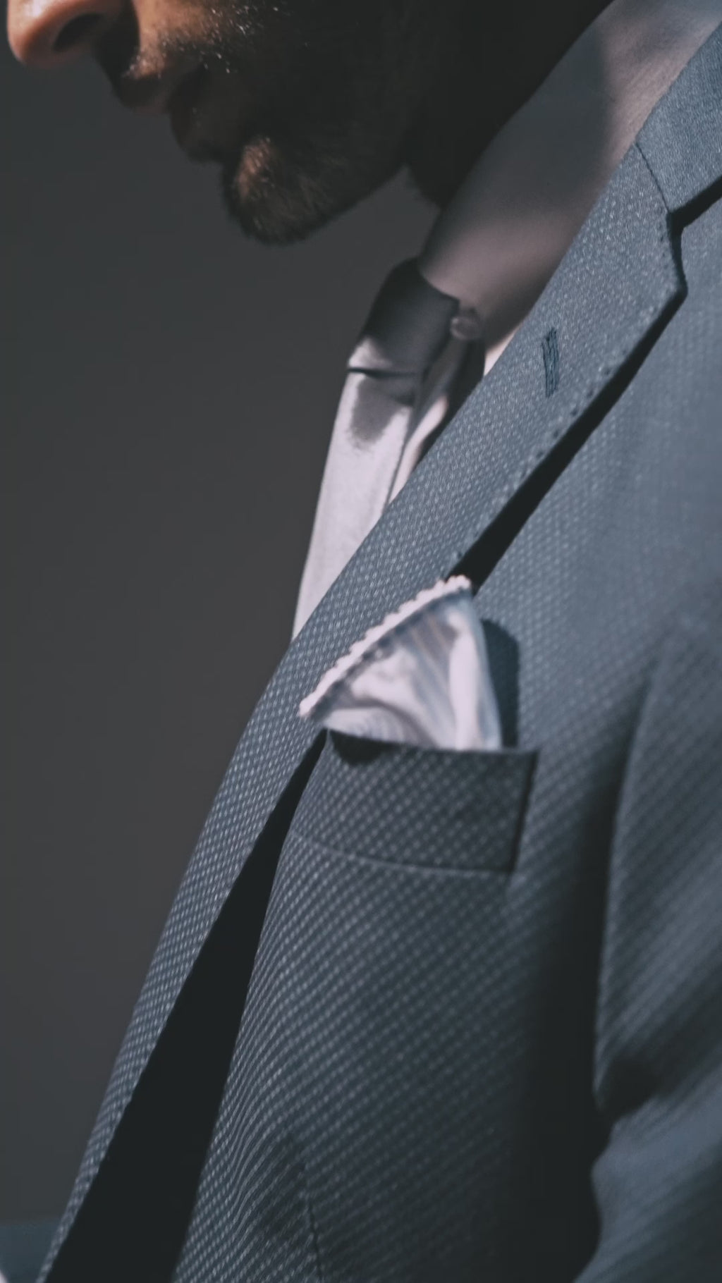 Teal-Green Textured Wool 3-Piece Groom Suit - Image 4