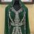 Emerald Green Zari Georgette Kaftan (1-Pc) - Image 3