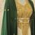 Green Zari Embroidered Georgette Kaftan (1-Pc) - Image 3