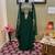 Emerald Green Zari Beaded Georgette Kaftan (1-Pc) - Image 2