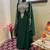 Emerald Green Zari Beaded Georgette Kaftan (1-Pc) - Image 4