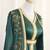 Pakistani Bottle Green Zari Embroidered Georgette Kaftan (1-Pc) - Image 3