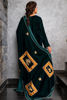 Leafy Green Embellished Velvet Kaftan (2-Piece) - Image 6