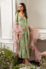 Pakistani Pastel Green Mirror Work Georgette Kalidaar (3-Piece) - Image 2