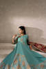 Sea Green Embellished Georgette Kalidaar (3-Piece) - Image 10