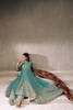 Sea Green Embellished Georgette Kalidaar (3-Piece) - Image 11