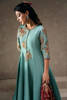Sea Green Embellished Georgette Kalidaar (3-Piece) - Image 4