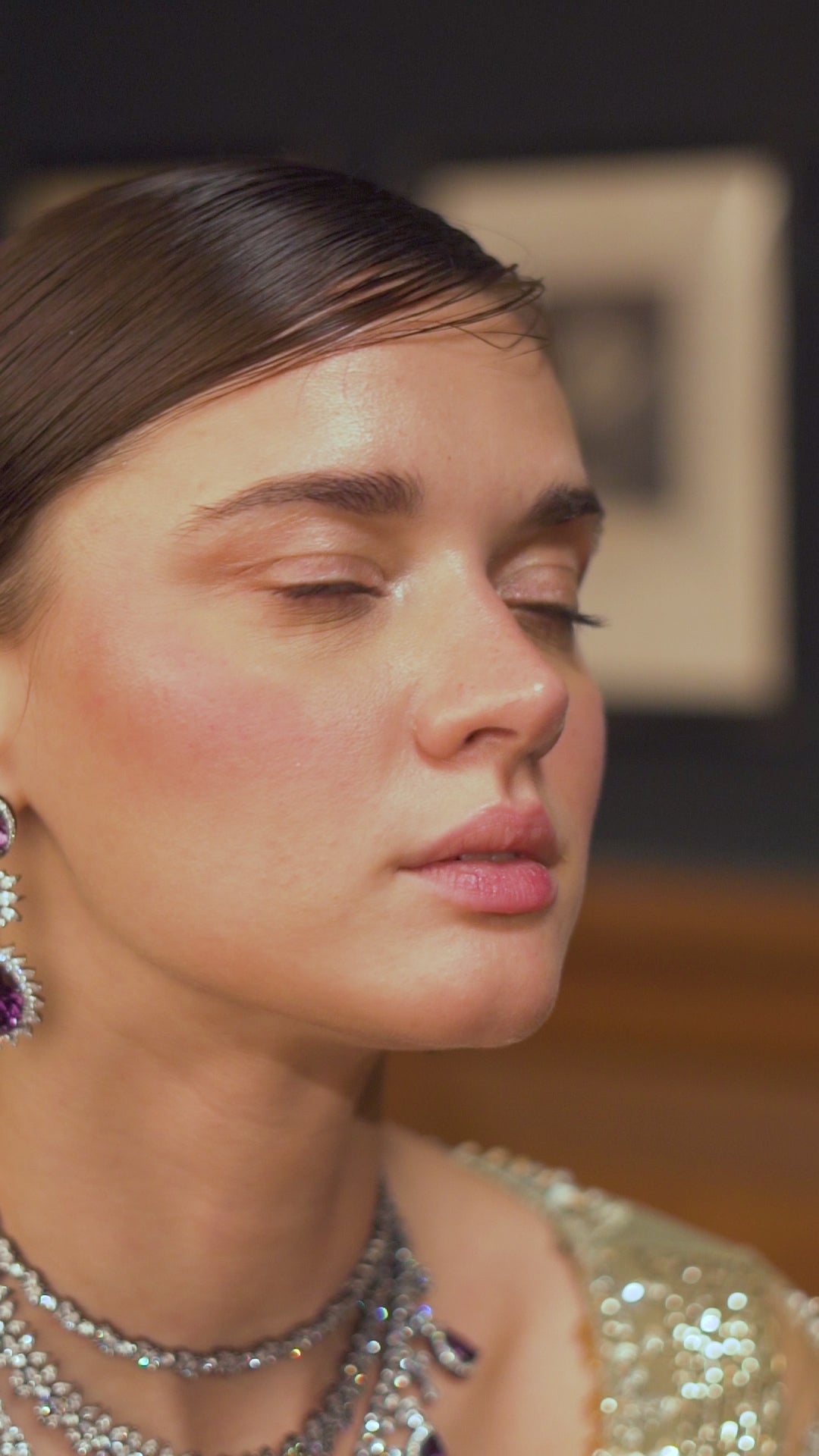 Olive Green Embellished Net Bridal Lehenga (3-Piece) - Image 12