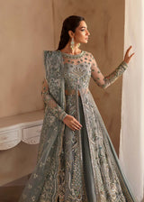 Sage Green Hand-Embellished Net Organza Bridal Lehenga (3-Piece) - Image 7