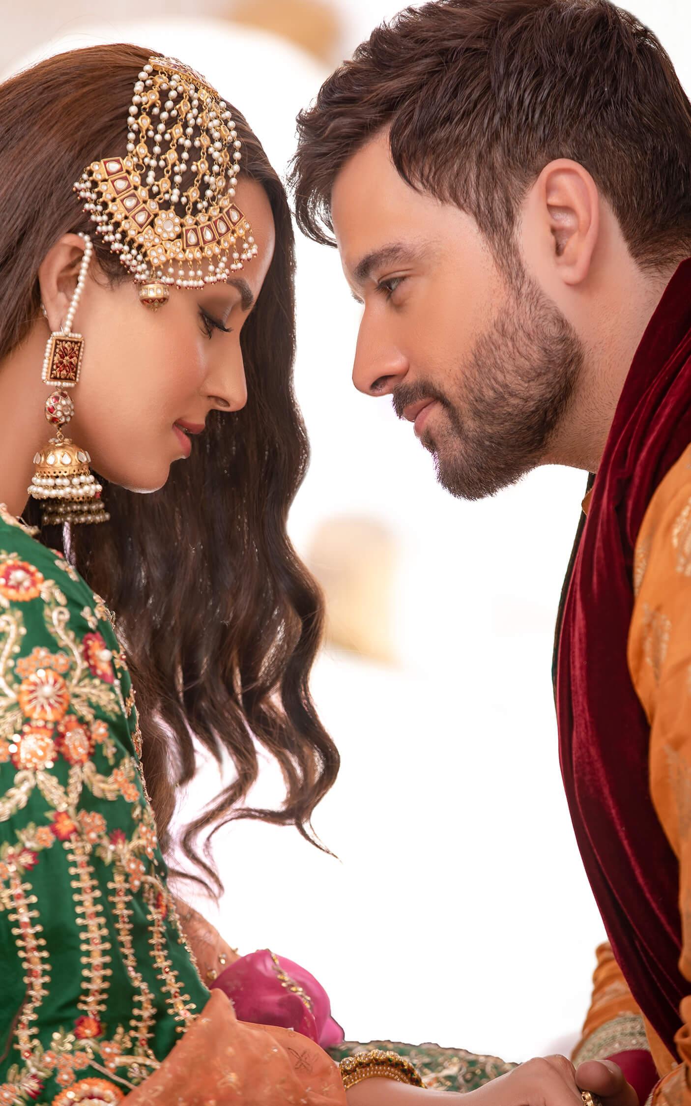 Emerald Green Embroidered Silk Bridal Lehenga (3-Piece) - Image 8