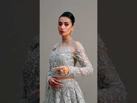 Mint Embellished Tissue Lehenga Dress (3-Piece) - Image 12