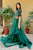 Pakistani Deep Green Hand-Embroidered Velvet Lehenga (3-Piece) - Image 4