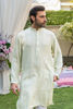 Mint Embroidered Cotton-Silk Kurta (2-Piece) - Image 5