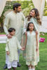 Mint Embroidered Cotton-Silk Kurta (2-Piece) - Image 9
