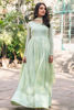 Mint Ombre Hand-Embellished Net Pishwas (2-Piece) - Image 4