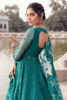 Pakistani Teal Green Embroidered Cotton Net Pishwas (2-Piece) - Image 4