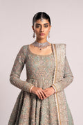 Sage Zardozi Net Pishwas Dress (3-Piece) - Image 10