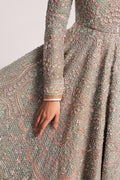Sage Zardozi Net Pishwas Dress (3-Piece) - Image 9
