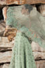 Pista Green Embroidered Organza Pishwas & Korean Silk Lehenga (3-Piece) - Image 7