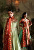 Mint Green Embroidered Silk-Blend Pishwas (3-Piece) - Image 3