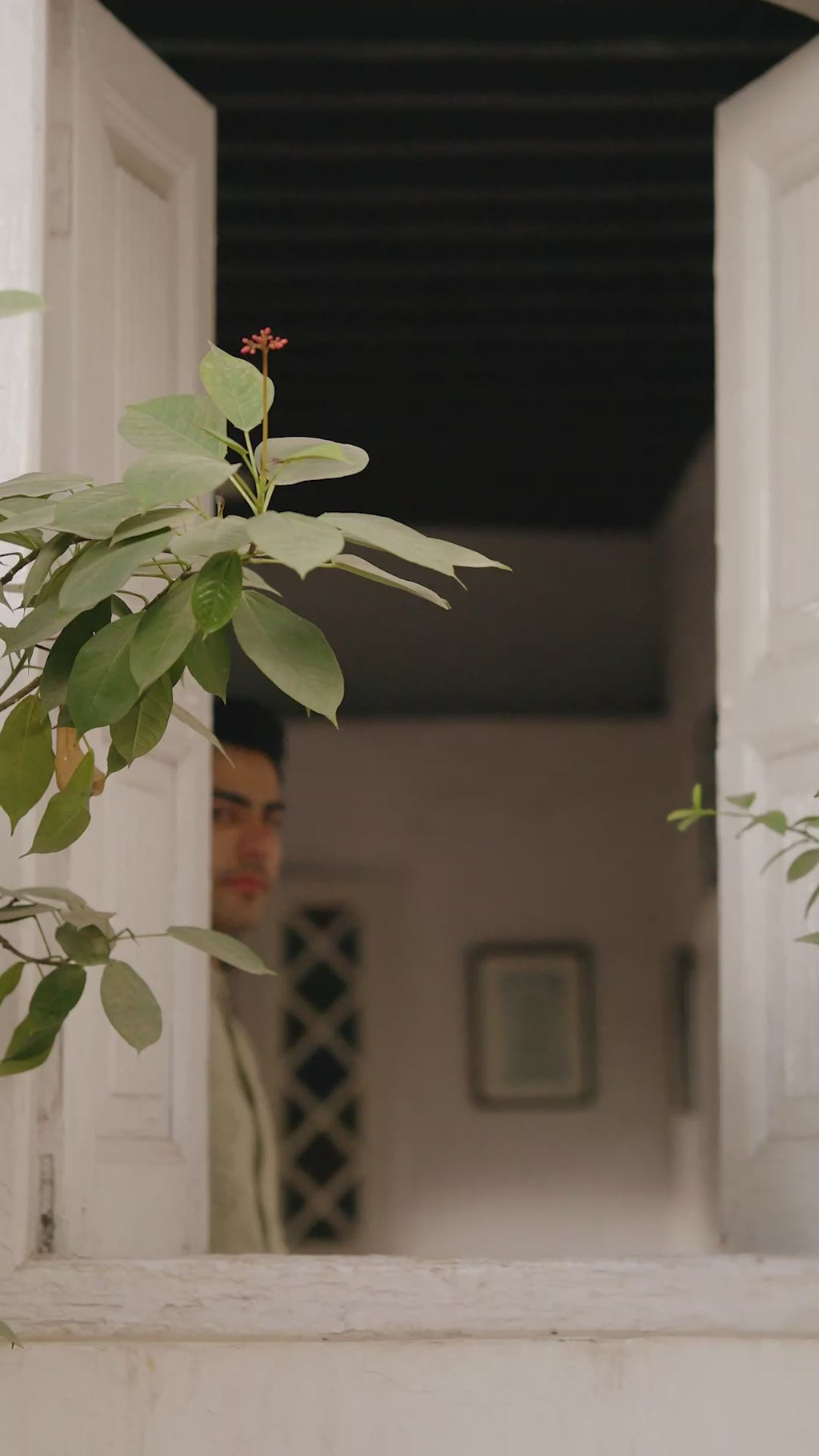 Light Pistachio Embroidered Korean Raw Silk Prince Coat (2-Piece) - Image 6