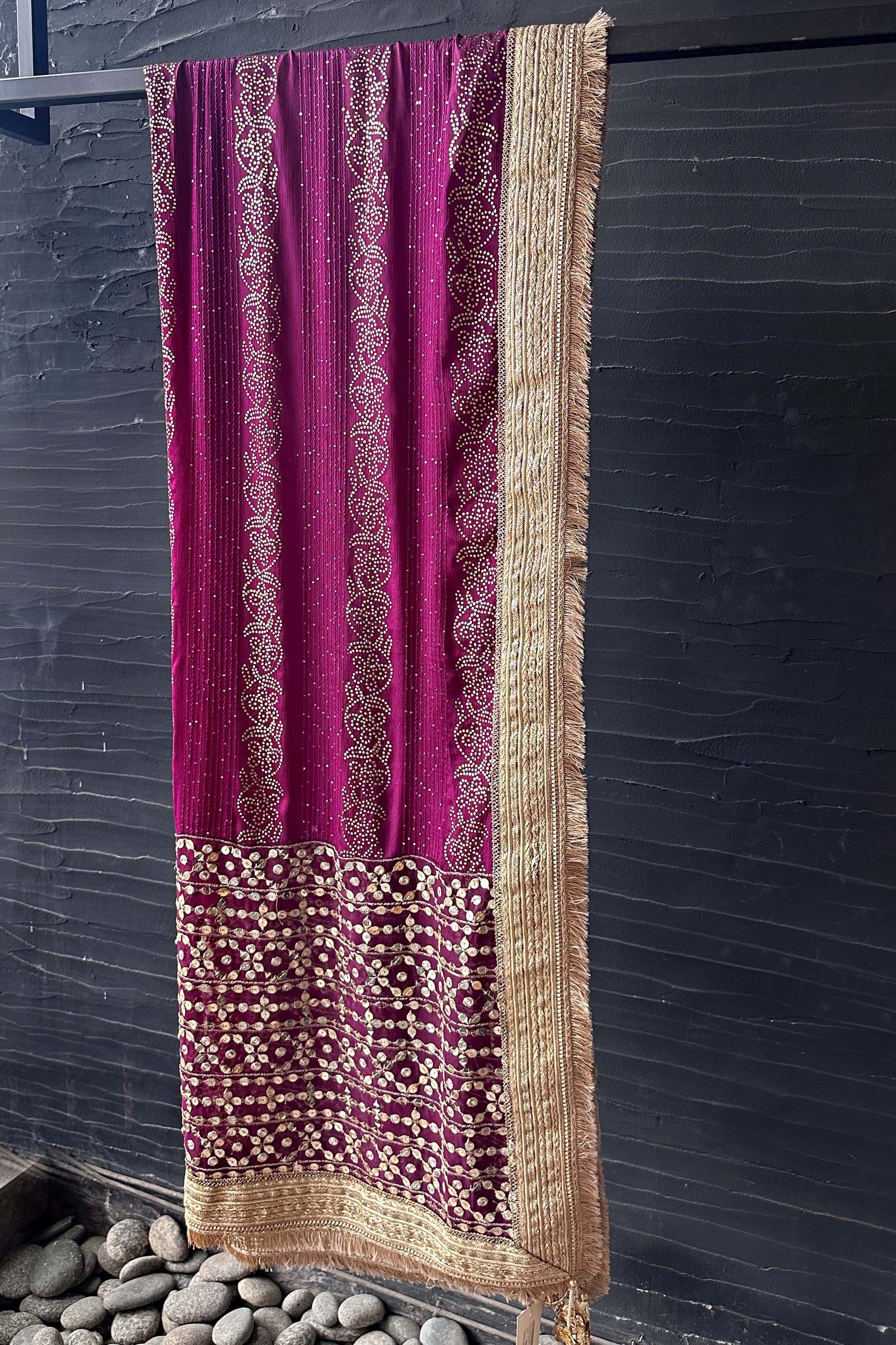 Emerald Green Embroidered Chiffon Salwar Kameez (3-Piece) - Image 15